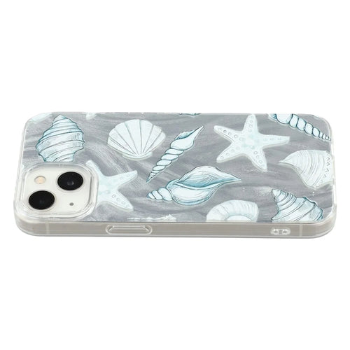 For iPhone 13 Case Shell Pattern Airbag Shockproof PC + TPU Phone Back Cover - 1
