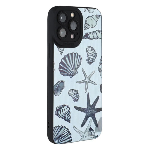 For iPhone 13 Pro Max Case Starfish Shells Pattern Shockproof TPU Phone Back Cover - 1