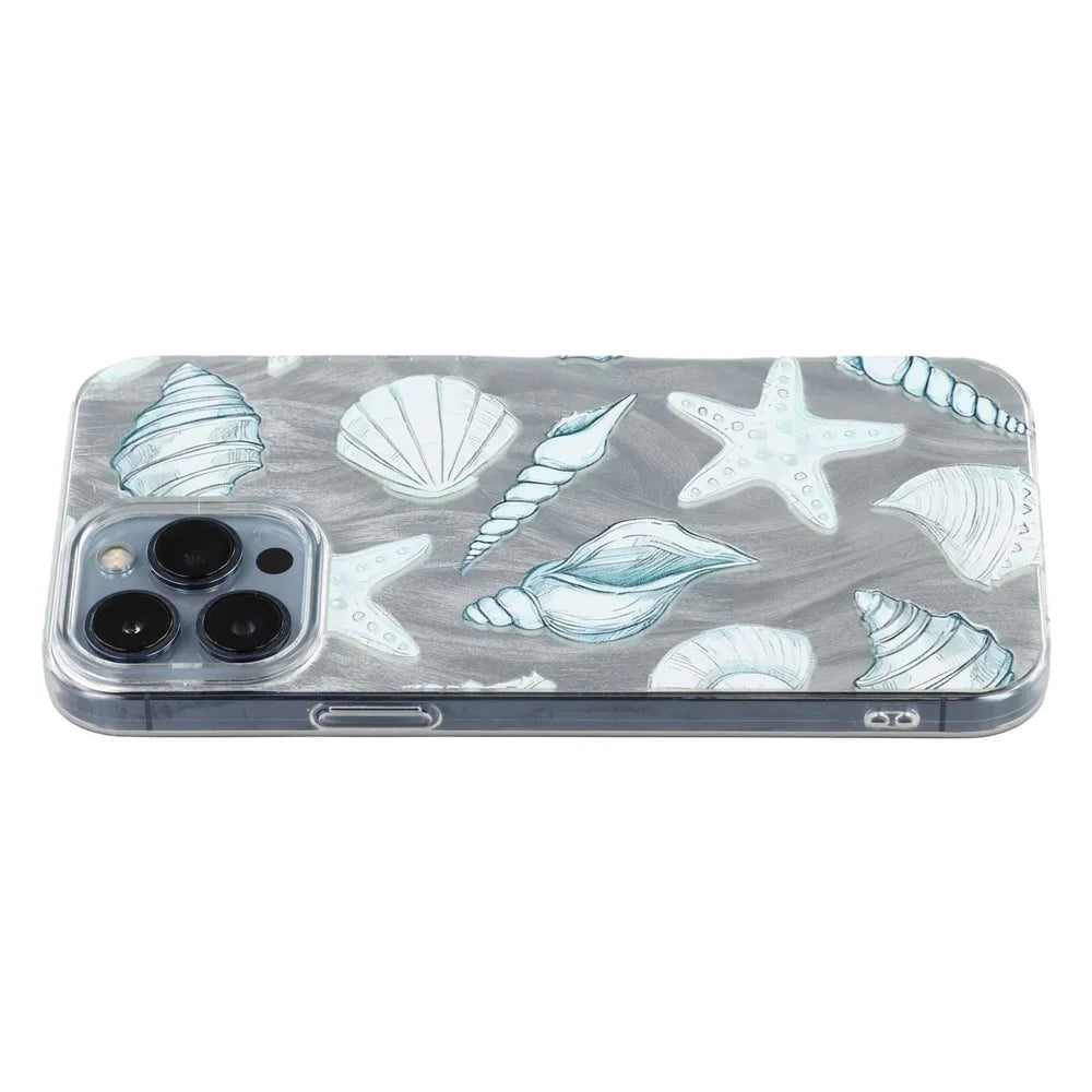 For iPhone 13 Pro Case Shell Pattern Airbag Shockproof PC + TPU Phone Back Cover - 1