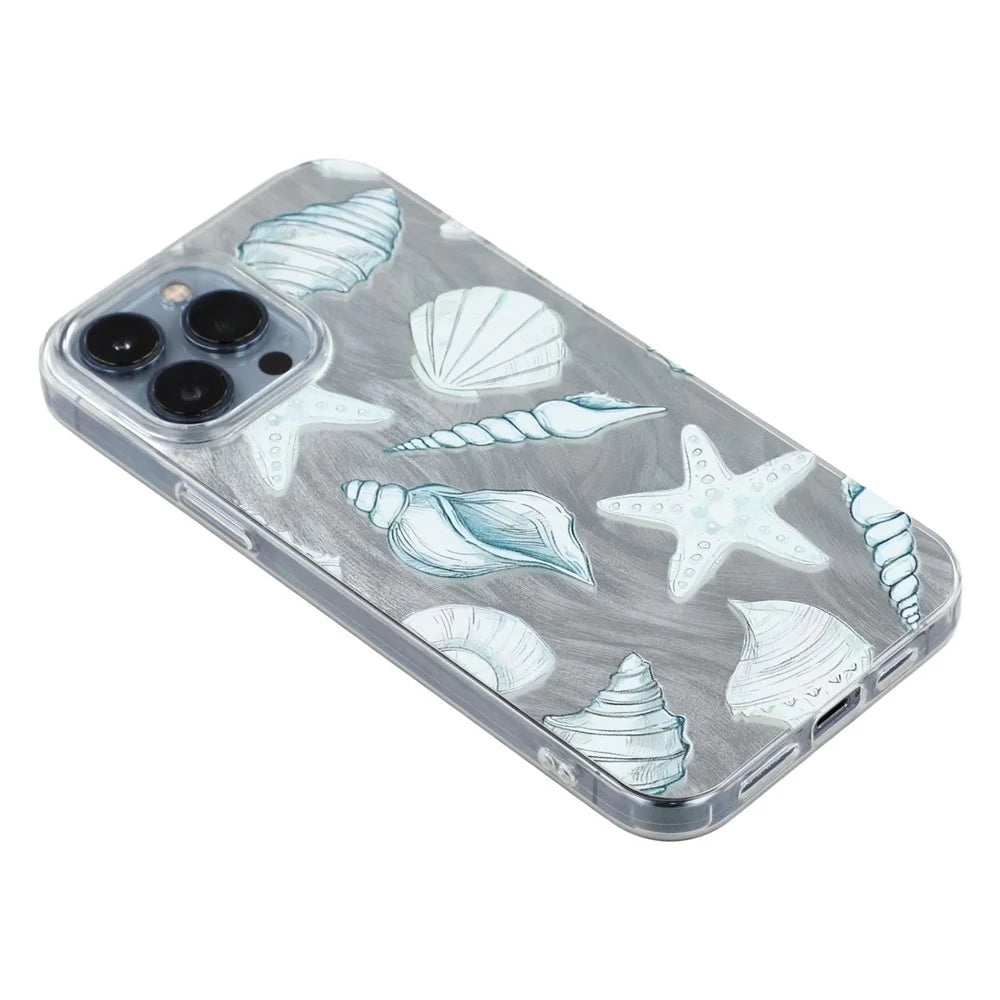 For iPhone 13 Pro Case Shell Pattern Airbag Shockproof PC + TPU Phone Back Cover - 5