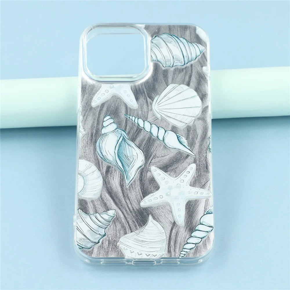 For iPhone 13 Pro Case Shell Pattern Airbag Shockproof PC + TPU Phone Back Cover - 6