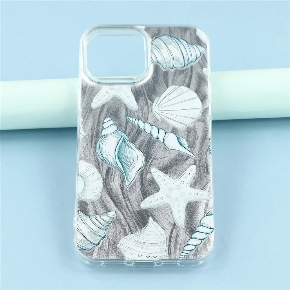 For iPhone 13 Pro Max Case Shell Pattern Airbag Shockproof PC + TPU Phone Back Cover - 6