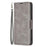 For Samsung Galaxy A14 5G / A14 4G Case Smooth Leather Wallet Stand Mobile Phone Cover with Strap - Grey - 6
