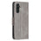 For Samsung Galaxy A14 5G / A14 4G Case Smooth Leather Wallet Stand Mobile Phone Cover with Strap - Grey - 7