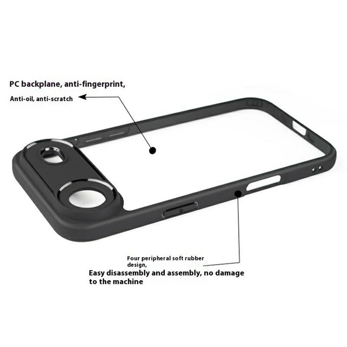 For iPhone Air Case Shockproof PC + TPU Clear Back Phone Cover - 3