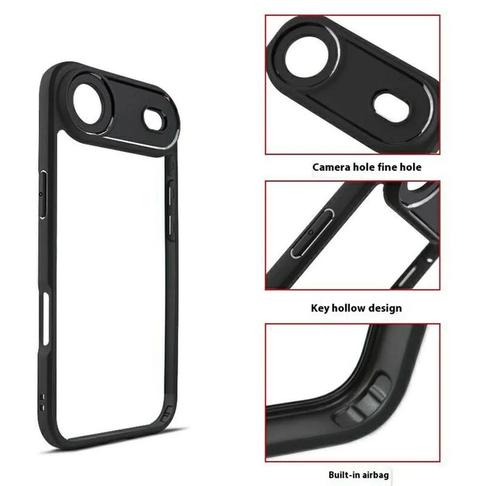 For iPhone Air Case Shockproof PC + TPU Clear Back Phone Cover - 6
