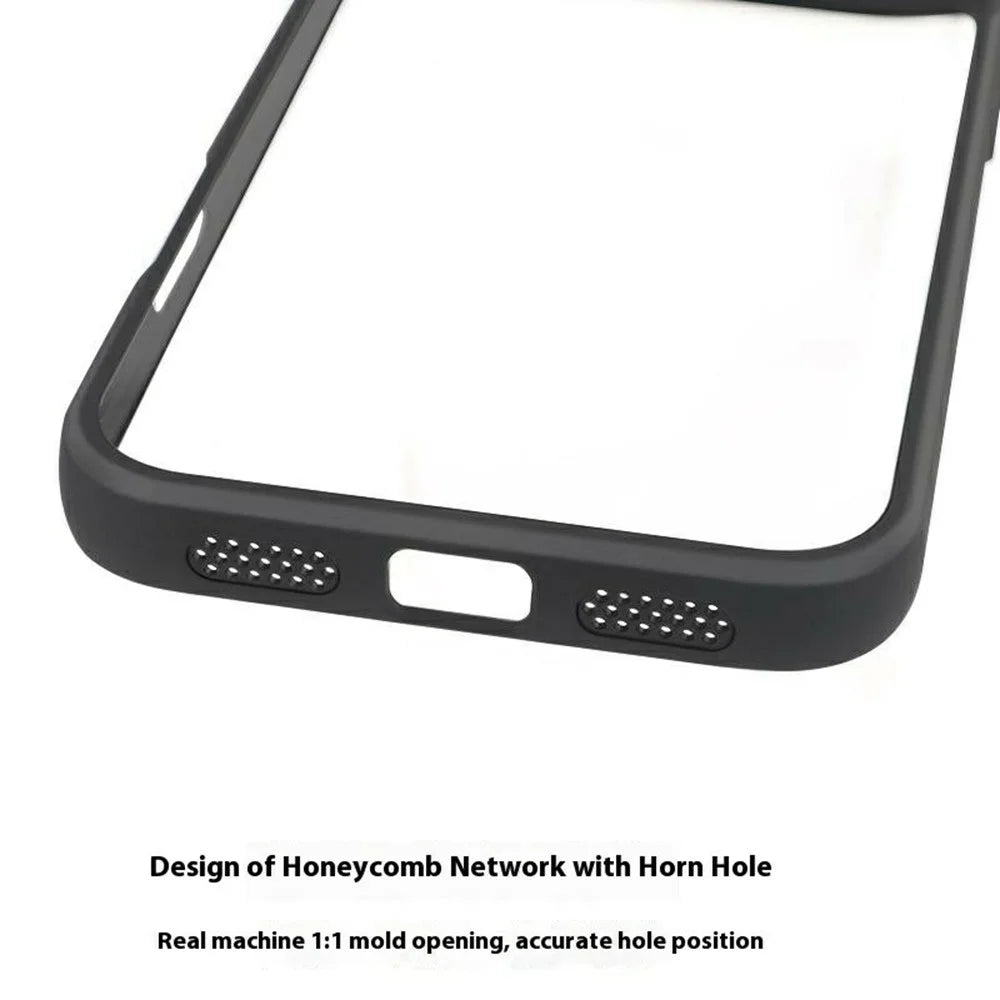 For iPhone 17 Pro Case Shockproof PC + TPU Clear Back Phone Cover - 4