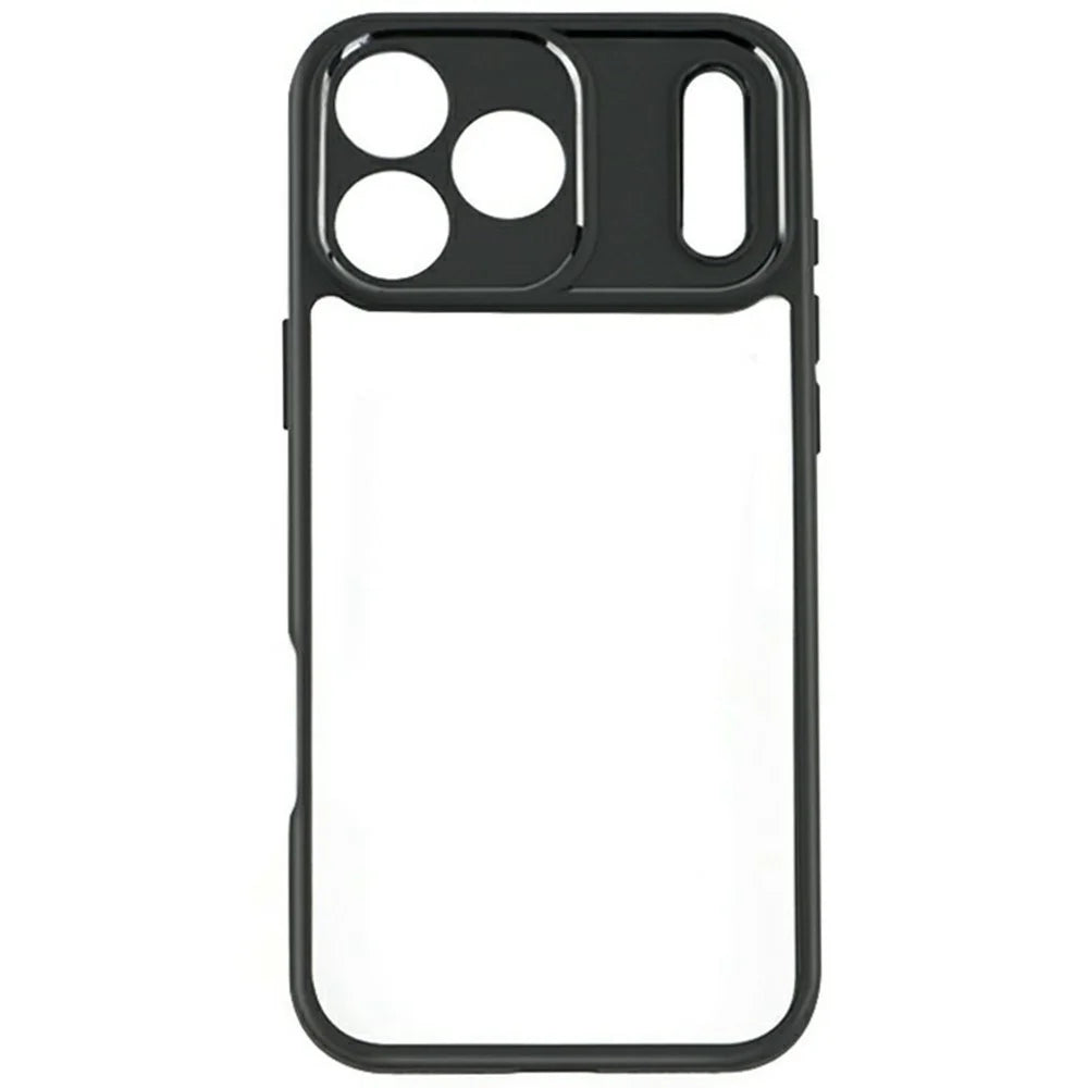 For iPhone 17 Pro Max Case Shockproof PC + TPU Clear Back Phone Cover - 1