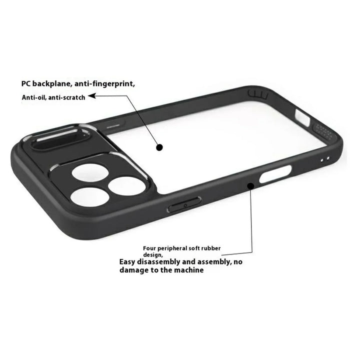 For iPhone 17 Pro Max Case Shockproof PC + TPU Clear Back Phone Cover - 3