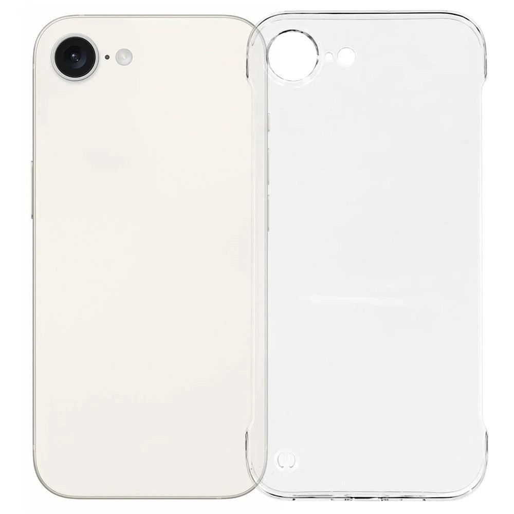 For iPhone 17e / 16e Case Transparent PC Borderless Phone Cover - 1