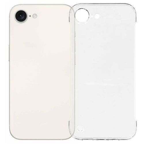 For iPhone 17e / 16e Case Transparent PC Borderless Phone Cover - 1