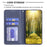 For Samsung Galaxy A14 5G / A14 4G Leather Case with Card Holder Imprinting Pattern Phone Stand Cover - Blue - 3