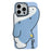 For iPhone 16 Pro Silicone Case Cute Shark Design Shockproof Phone Back Cover - 1