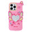 For iPhone 16 Pro Silicone Case Cute Butterfly Mirror Design Shockproof Phone Back Cover - 1
