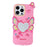 For iPhone 15 Pro Max Silicone Case Cute Butterfly Mirror Design Shockproof Phone Back Cover - 1