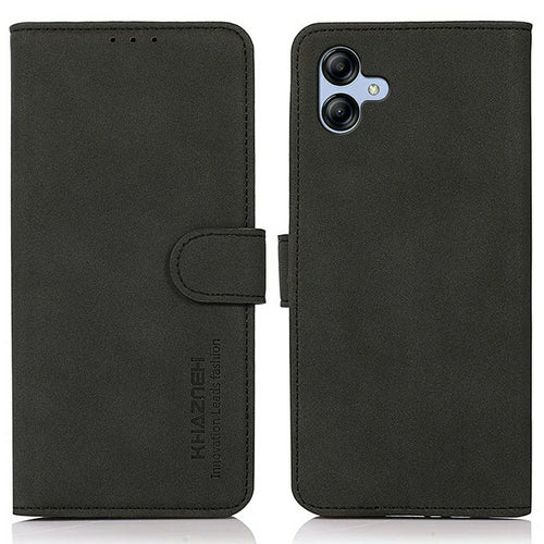 KHAZNEH For Samsung Galaxy A08 5G / A08 4G / A07 5G / A07 4G / A06 5G / A06 4G Case PU Leather Wallet Stand Phone Cover - Black - 1
