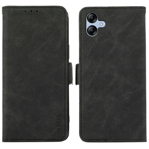 ABEEL For Samsung Galaxy A08 5G / A08 4G / A07 5G / A07 4G / A06 5G / A06 4G Case PU Leather Folio Stand View RFID Blocking Phone Cover - Black - 1