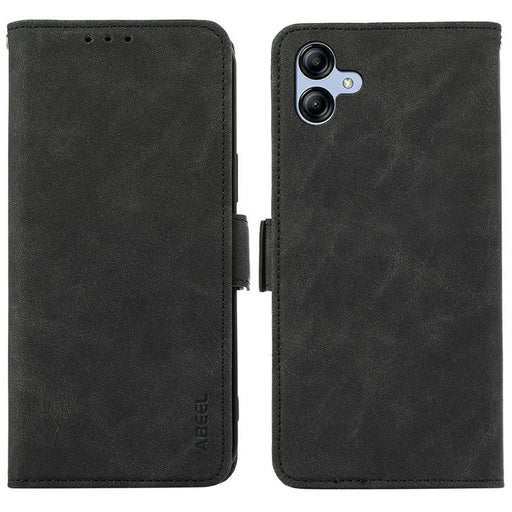 ABEEL For Samsung Galaxy A08 5G / A08 4G / A07 5G / A07 4G / A06 5G / A06 4G Case PU Leather Folio Stand View RFID Blocking Phone Cover - Black - 1