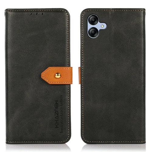 KHAZNEH For Samsung Galaxy A08 5G / A08 4G / A07 5G / A07 4G / A06 5G / A06 4G Wallet Phone Case Stand Leather Flip Cover - Black - 1