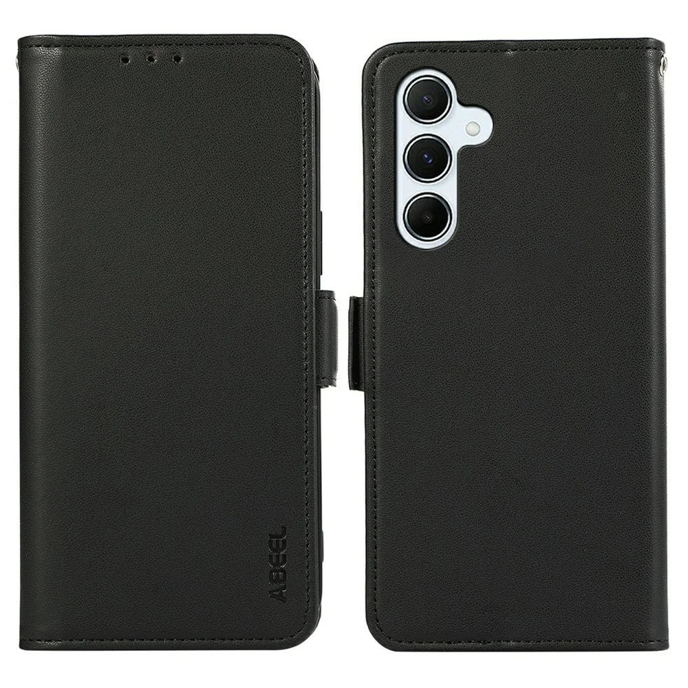 ABEEL For Samsung Galaxy A18 5G / A18 4G / A17 5G / A17 4G / A26 5G Case Leather Phone Cover with RFID Blocking Wallet - Black - 1