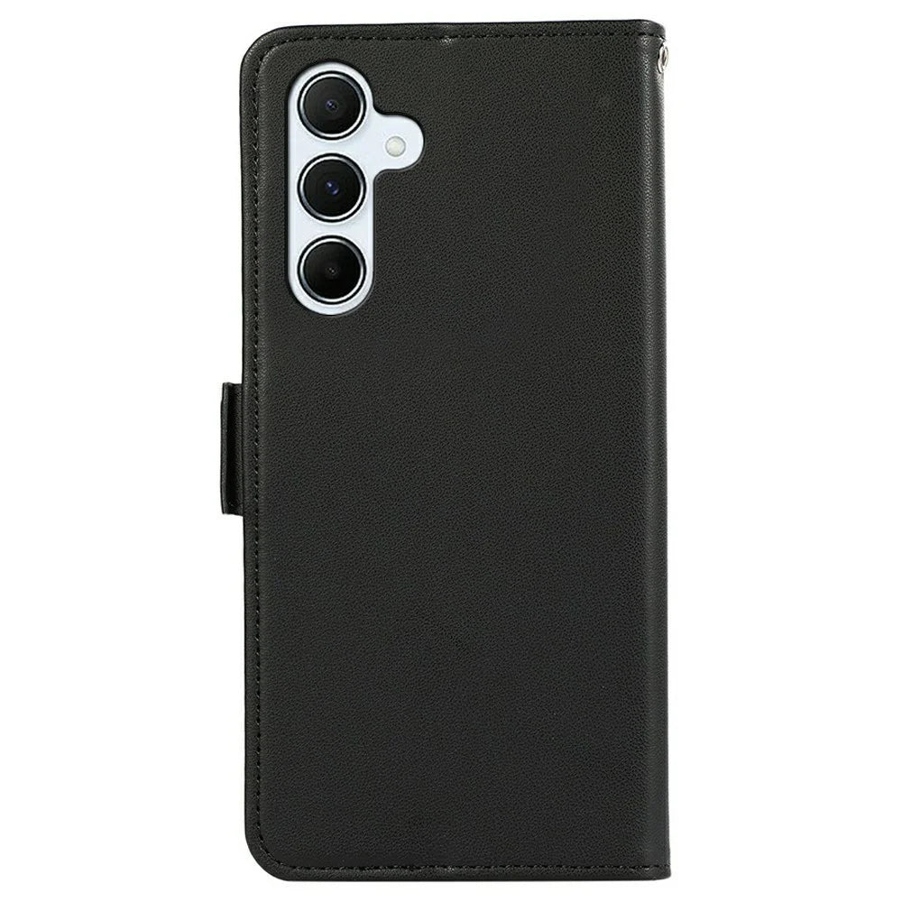 ABEEL For Samsung Galaxy A18 5G / A18 4G / A17 5G / A17 4G / A26 5G Case Leather Phone Cover with RFID Blocking Wallet - Black - 7