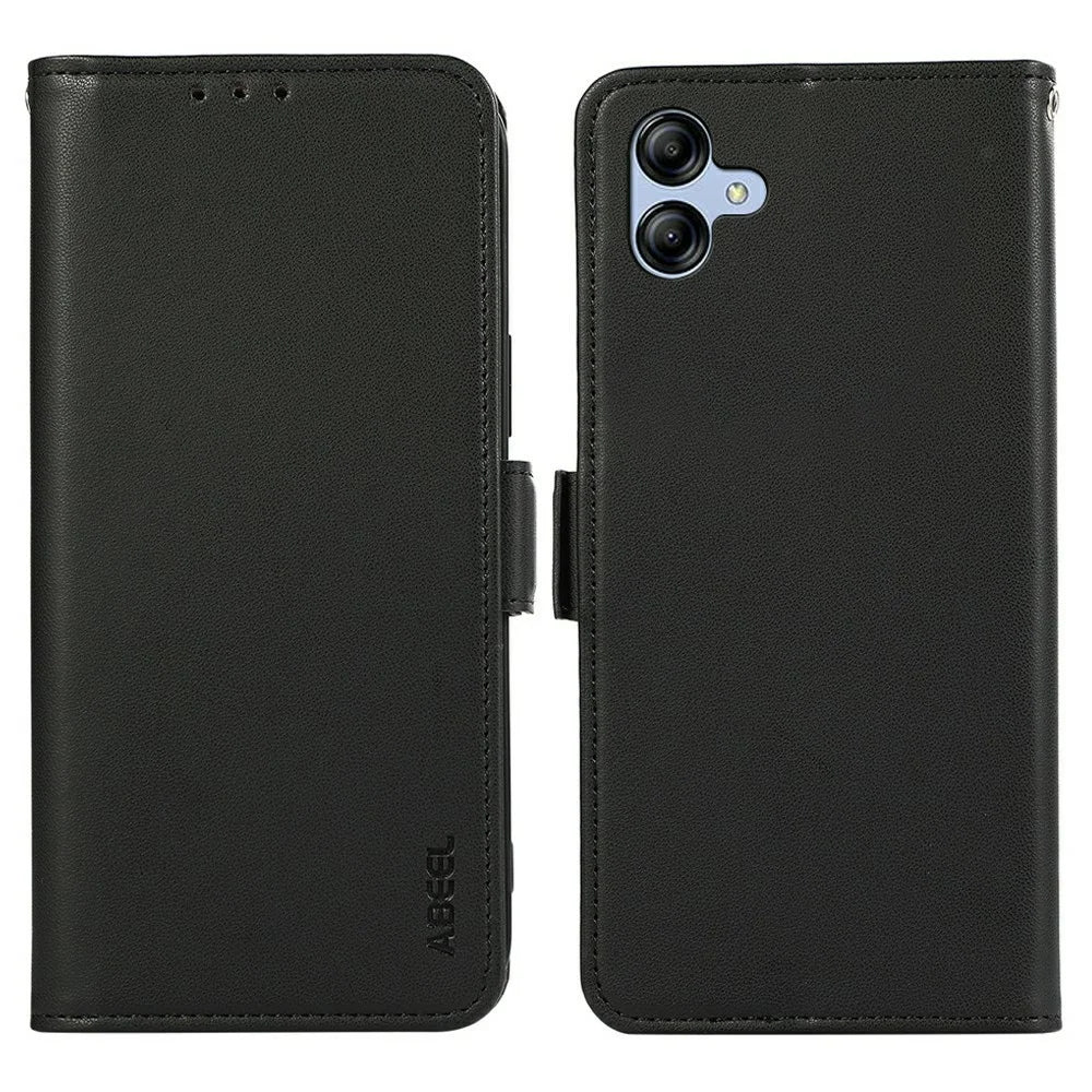 ABEEL For Samsung Galaxy A08 5G / A08 4G / A07 5G / A07 4G / A06 5G / A06 4G Case Leather Phone Cover with RFID Blocking Wallet - Black - 1