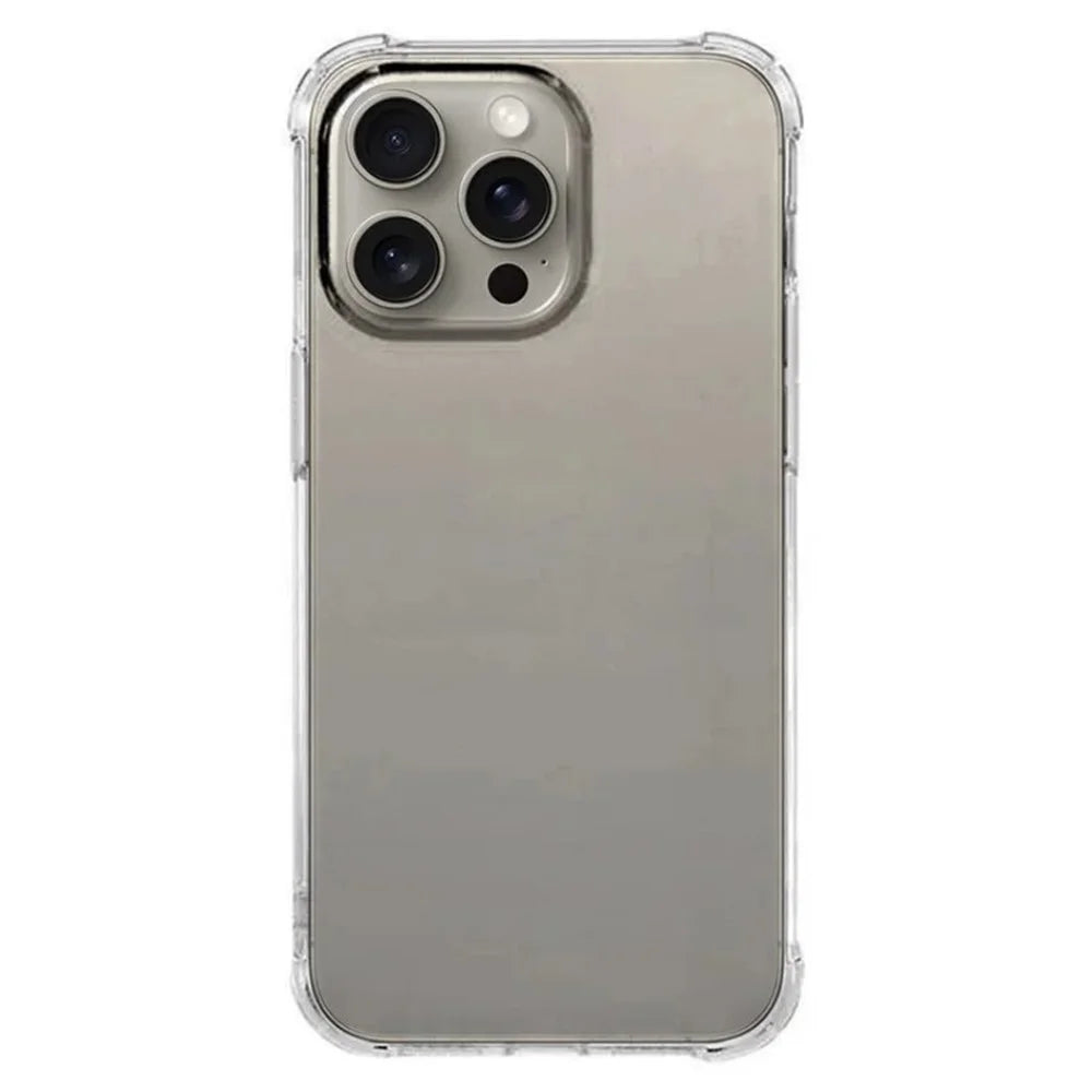 WANLONFENG For iPhone 16 Pro TPU Case  WL3 Series 1.5mm Phone Cover with 2Pcs Tempered Glass (Big Lens Hole) - Transparent - 3