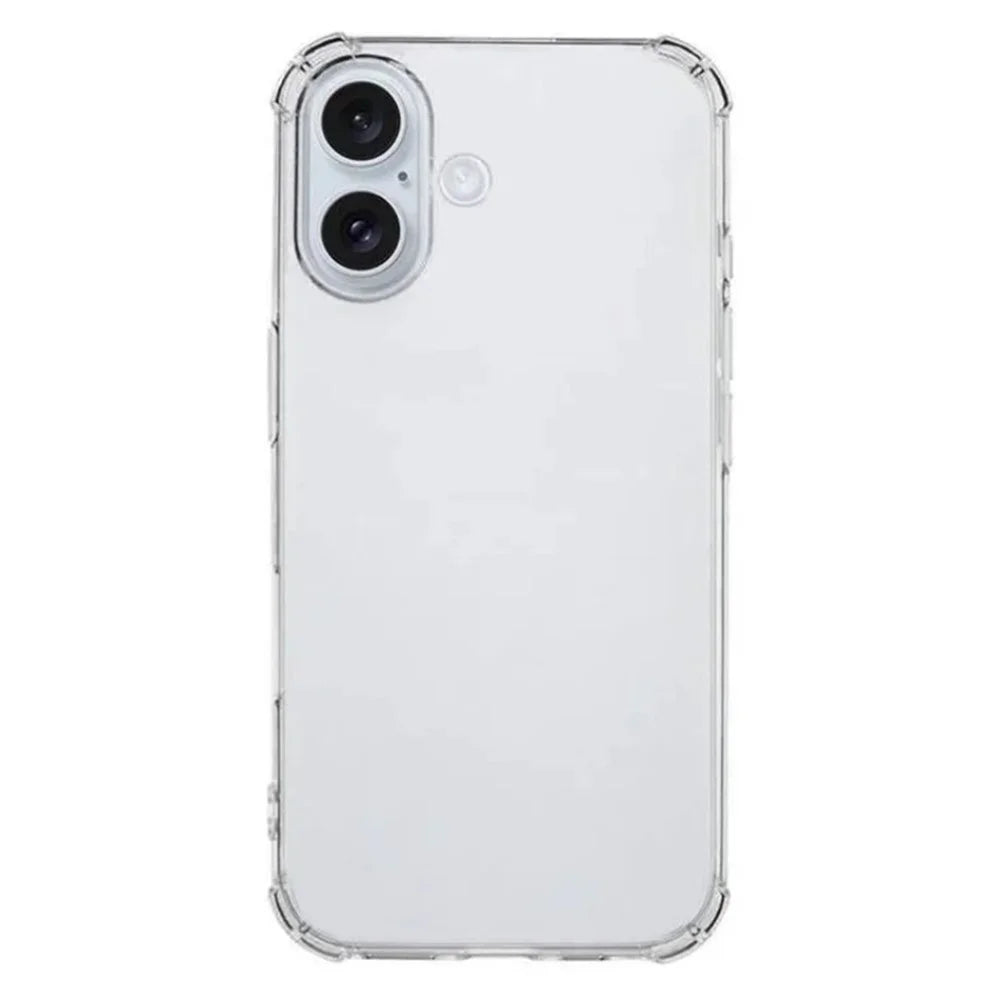 WANLONFENG For iPhone 16 Plus TPU Case  WL3 Series 1.5mm Phone Cover with 2Pcs Tempered Glass (Big Lens Hole) - Transparent - 3