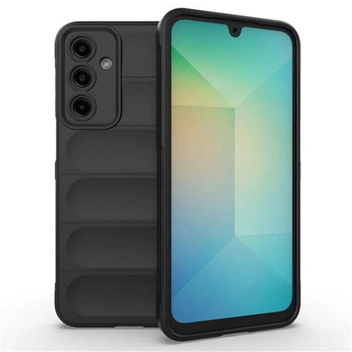 WANLONFENG For Samsung Galaxy A56 5G TPU Case  HD Series Anti Slip Phone Cover with Tempered Glass - Black - 2