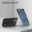 For iPhone 16 Pro Max Magnetic Case Rotating Metal Kickstand Shockproof PC + TPU Phone Back Cover - Dark Blue - 4