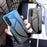For Samsung Galaxy A36 5G Case Anti-Scratch Tempered Glass + PC + TPU Phone Cover - Gradient Red Black - 7