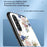 For Samsung Galaxy A36 5G Case Floral Pattern TPU + Tempered Glass Protective Phone Cover - White Flower Bush - 3