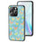 For iPhone 15 Pro Case Butterfly Pattern TPU + Tempered Glass Protective Phone Cover - Lush Butterfly - 1