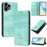 For Nothing CMF Phone 2 Pro Wallet Cases Retro Texture RFID Blocking Leather Phone Cover - Mint Green - 2