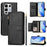 For Infinix Note 50s 5G Case Zipper Pocket Multiple Card Slots Leather Phone Cover - Black - 1