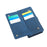 For iPhone 16 Case Zipper Pocket 9 Card Slots PU Leather Phone Cover with Wrist Strap - Blue - 5