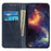 For Samsung Galaxy S23 Ultra Anti-scratch Magnetic Auto Closing Phone Case Cowhide Texture Split Leather Flip Wallet Cover with Stand - Blue - 2