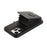 For iPhone 15 Pro Case Card Holder Ring Kickstand TPU + PU Leather Phone Cover with Long Strap - Black - 5