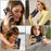For iPhone 15 Pro Case Card Holder Ring Kickstand TPU + PU Leather Phone Cover with Long Strap - Black - 6