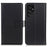 Anti-fall Cell Phone Cover For Samsung Galaxy S23 Ultra, PU Leather Foldable Stand Protective Flip Phone Wallet Case - Black - 1