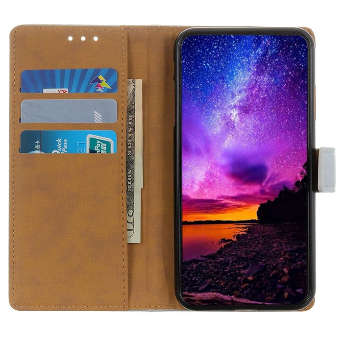 Anti-fall Cell Phone Cover For Samsung Galaxy S23 Ultra, PU Leather Foldable Stand Protective Flip Phone Wallet Case - Black - 2