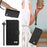 For iPhone 16 Case Bowknot Decor Wallet Leather Phone Cover with Wrist Strap - Black - 7
