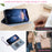For iPhone 16 Pro Max Case Bowknot Decor Wallet Leather Phone Cover with Wrist Strap - Purple - 5