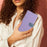 For iPhone 16 Pro Max Case Bowknot Decor Wallet Leather Phone Cover with Wrist Strap - Purple - 6