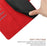 For iPhone 17 Case Skin Touch Lines Imprinted PU Leather Flip Phone Cover - Red - 7