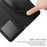 For iPhone 17 Case Butterfly Flower Imprinted Leather Phone Cover with Strap - Black - 6