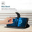For iPhone 18 Pro / 17 Pro Case Skin Touch Lines Imprinted PU Leather Flip Phone Cover - Black - 3