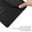 For iPhone 18 Pro / 17 Pro Case Skin Touch Lines Imprinted PU Leather Flip Phone Cover - Black - 6
