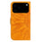For iPhone 18 Pro / 17 Pro Case Sunflower Imprint Leather Wallet Phone Cover with Wrist Strap - Yellow - 7