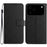 For iPhone 18 Pro / 17 Pro Case Wallet Imprint PU Leather Flip Folio Phone Cover - Black - 1